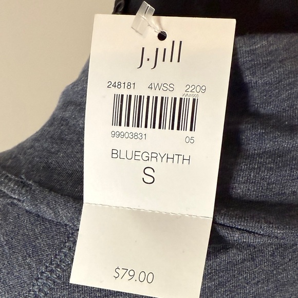 J. Jill Purejill Heather Blue Tunic- NWT - Picture 5 of 8